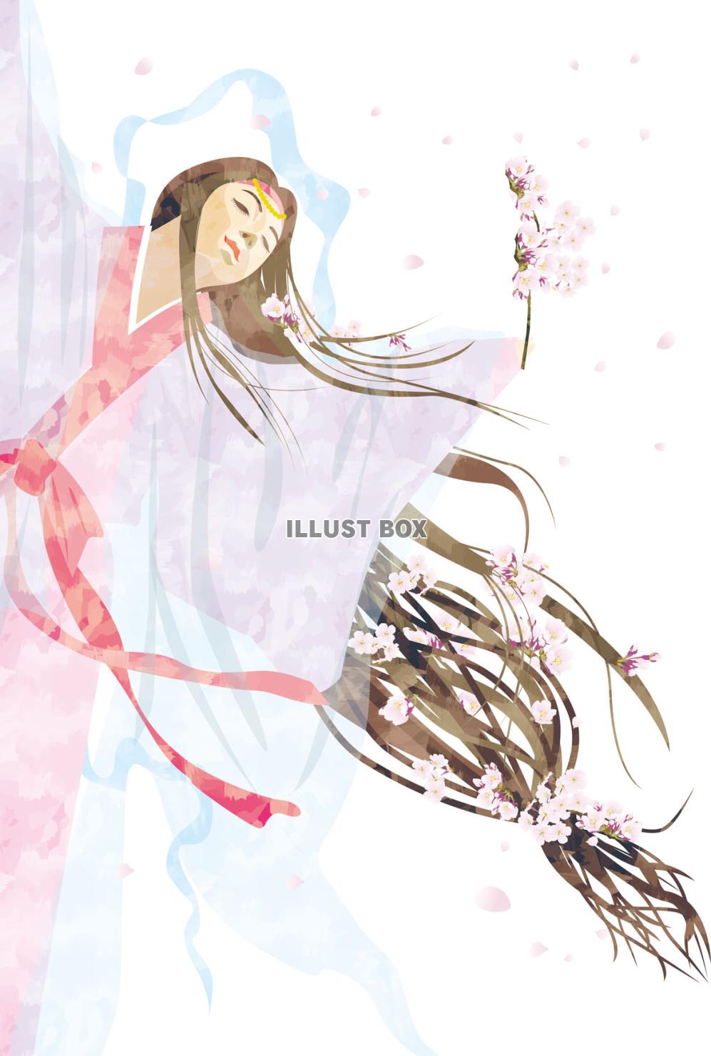 桜天女（ZIPに５倍拡大可能な透過PNG）
