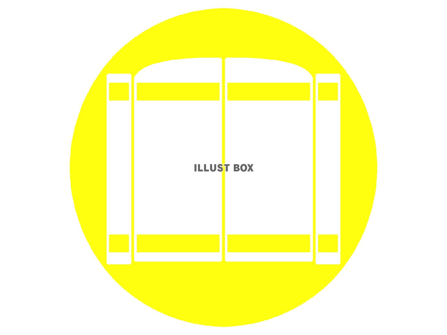 黄色の門のシルエット