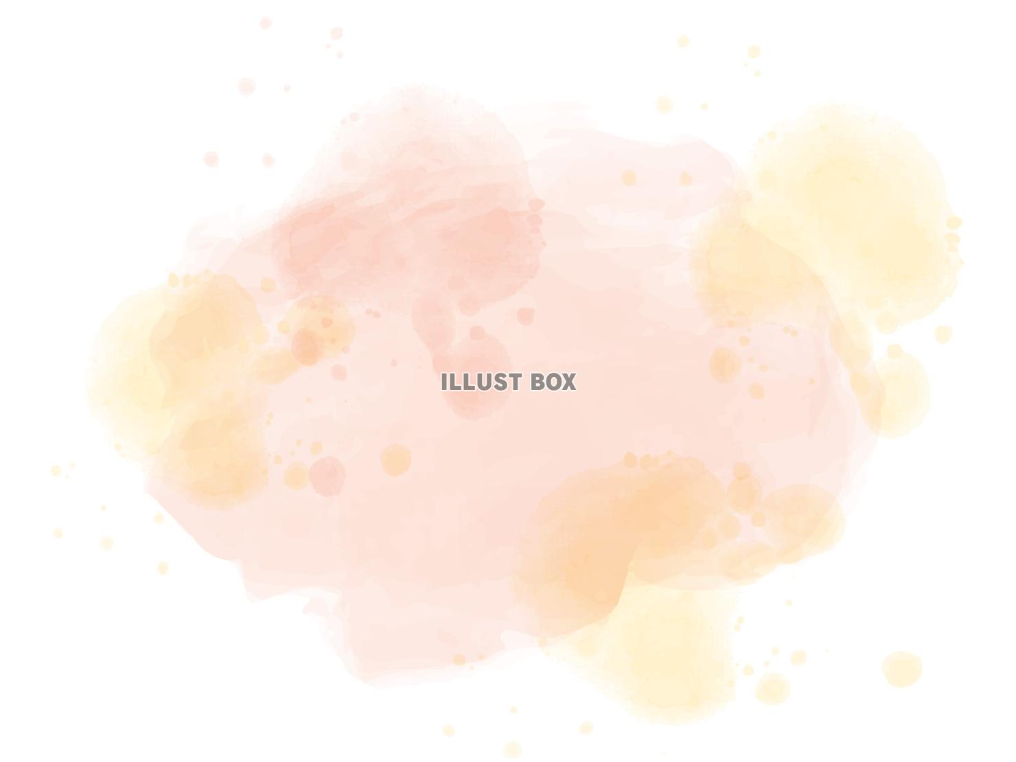 絵の具で描いたような水彩背景（ピンク）