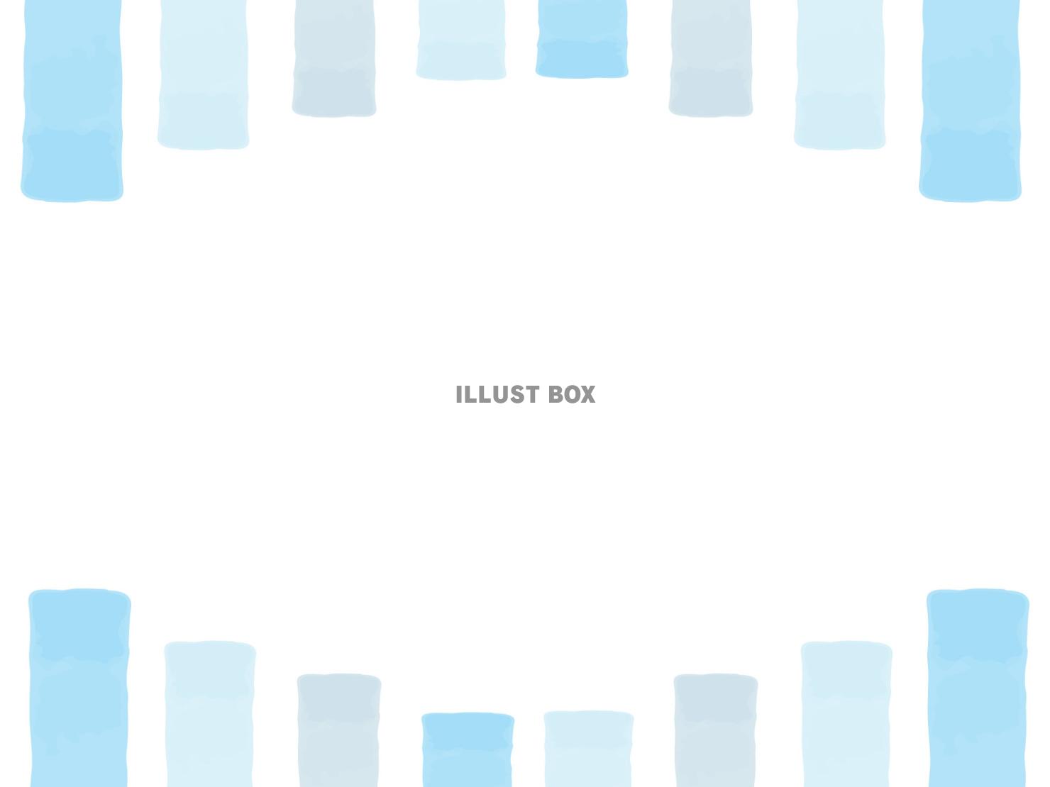 水彩風ポップな水色の背景フレーム