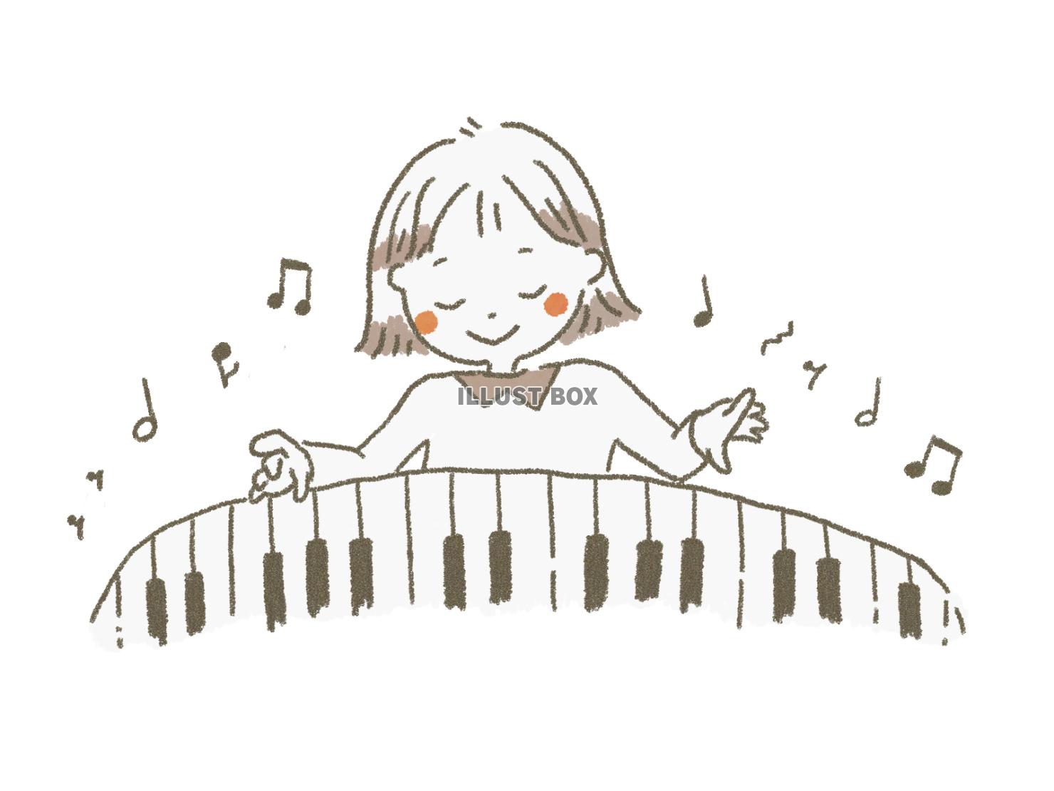 ピアノを弾く女の子（jpg）