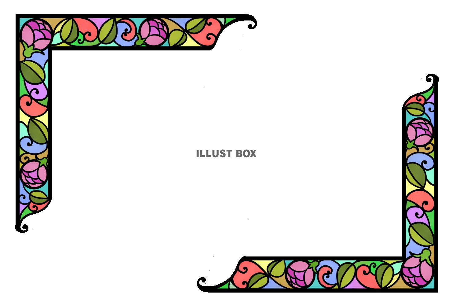 ステンドグラス風フレーム