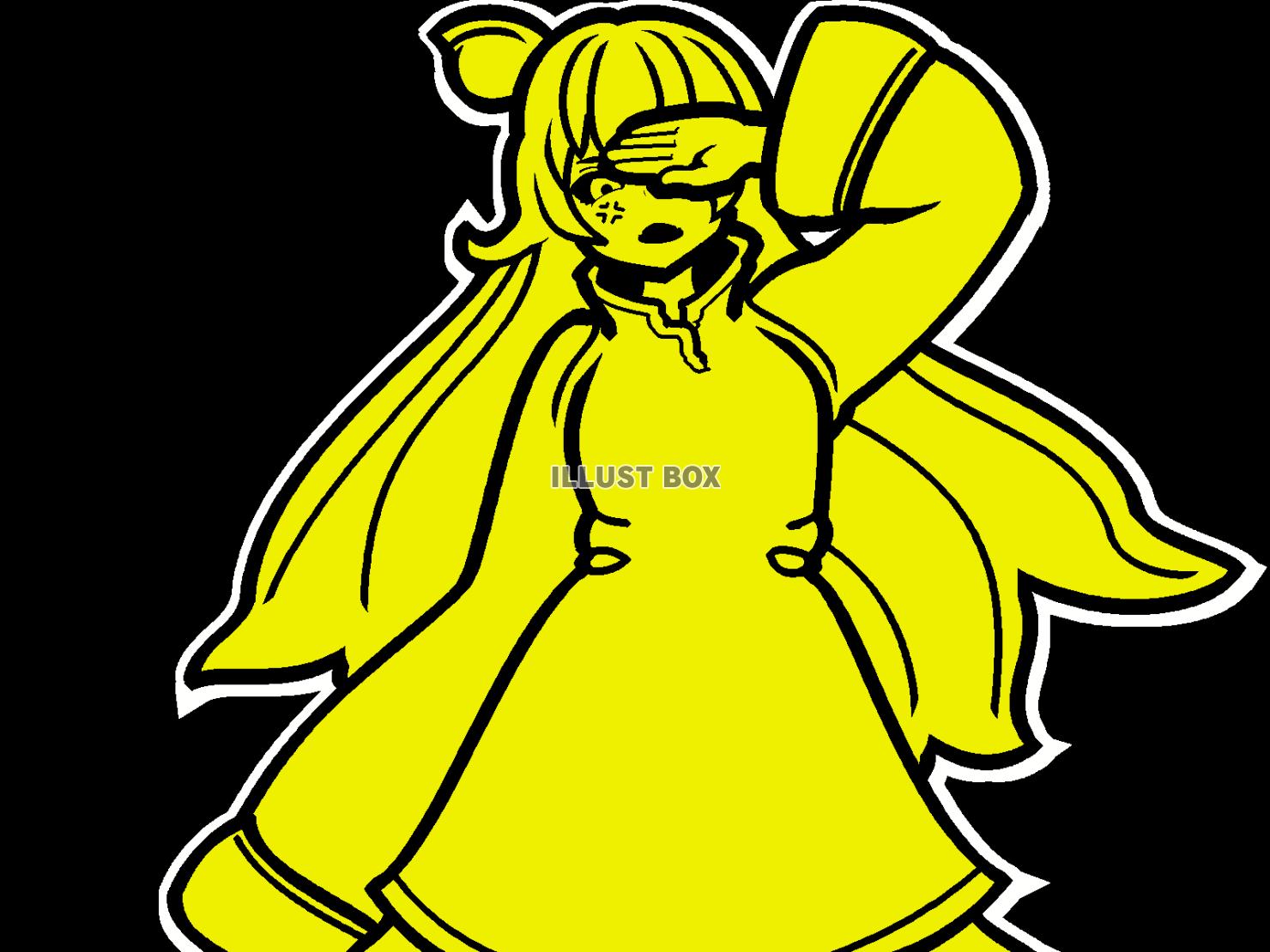 黄色の憤怒する魔王少女