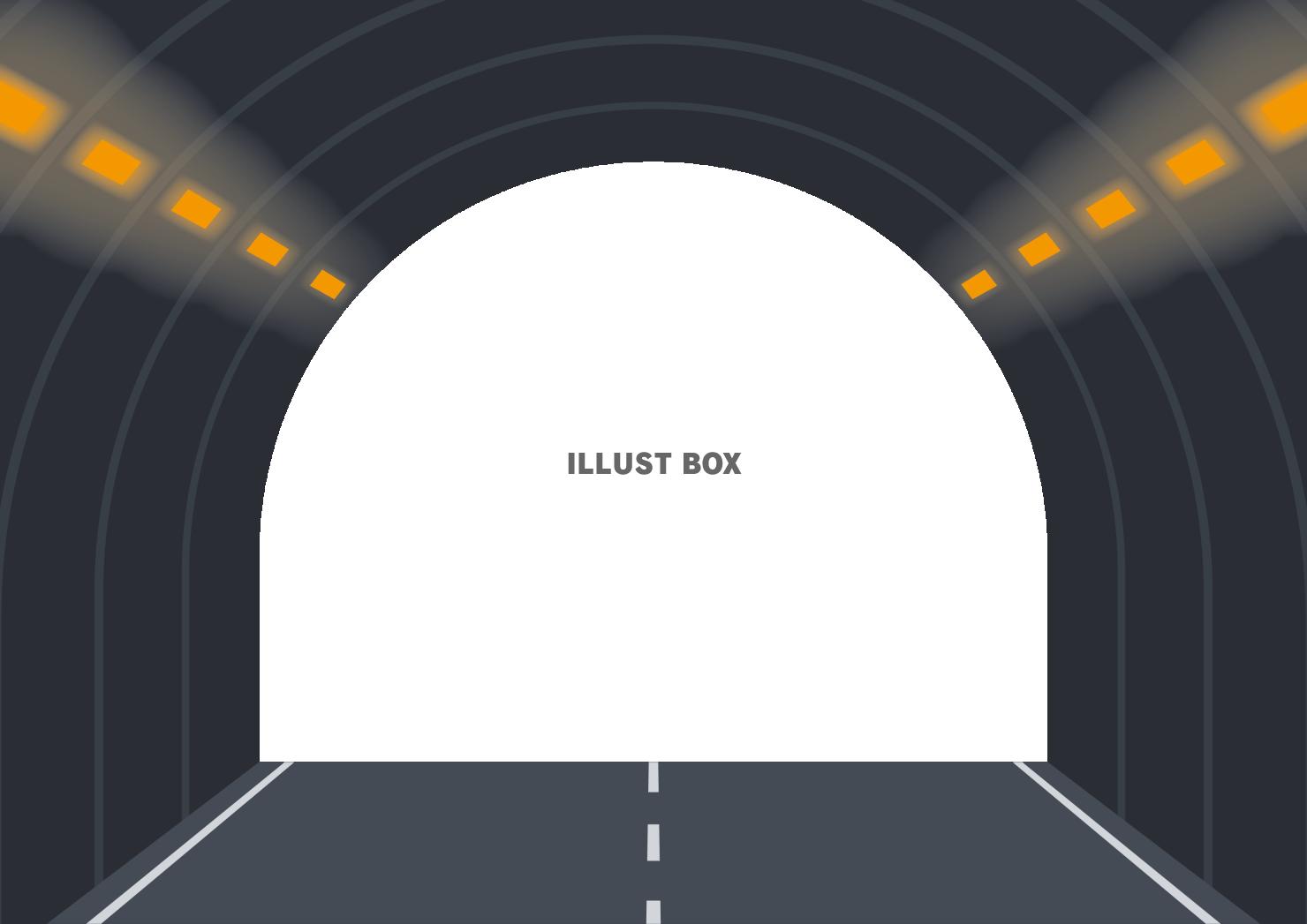 トンネルの出口のフレーム