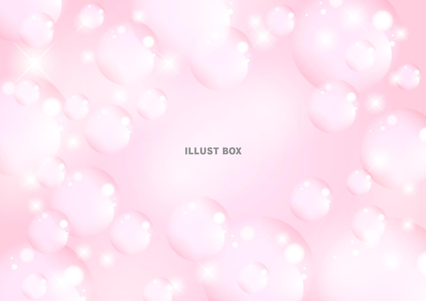 シャボン玉、泡、ピンク