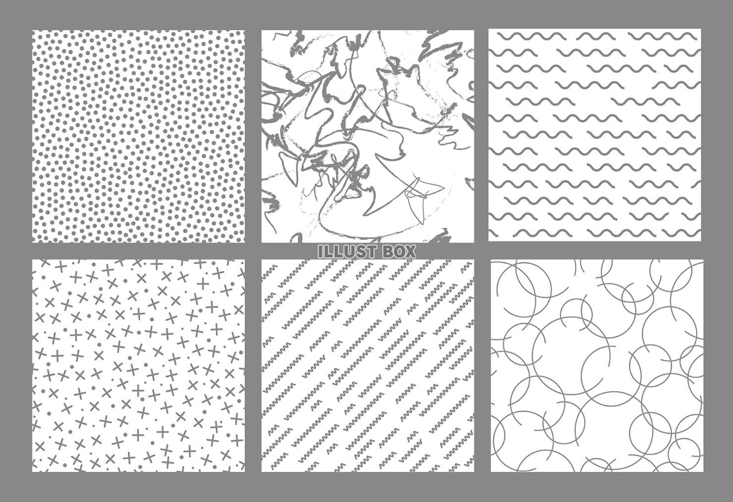 縦横両方向にシームレスなパターンのセット