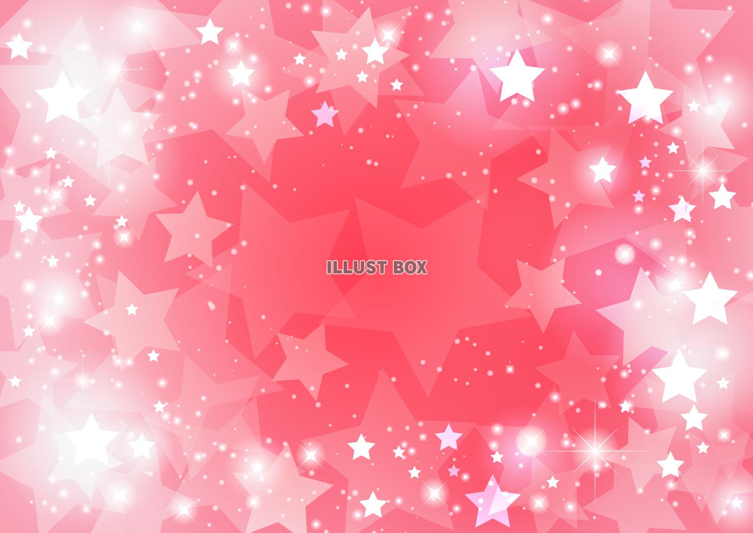 ポップな星背景、宇宙、ピンク