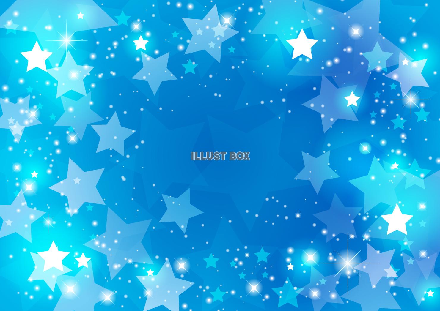 ポップな星背景、宇宙、青