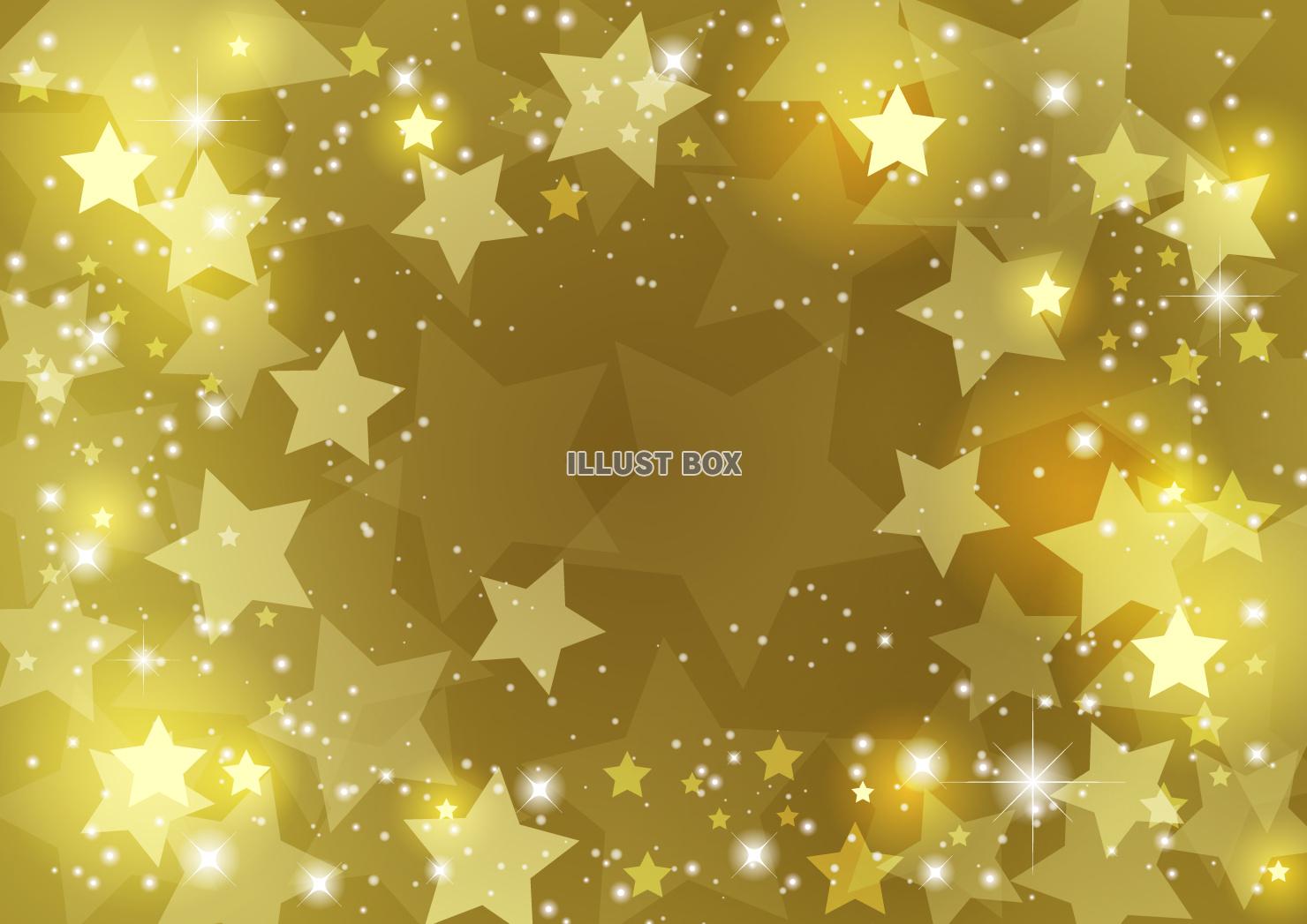 ポップな星背景、宇宙、金色