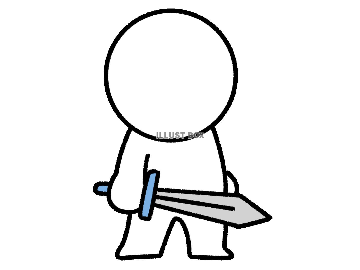 剣を持つ棒人間