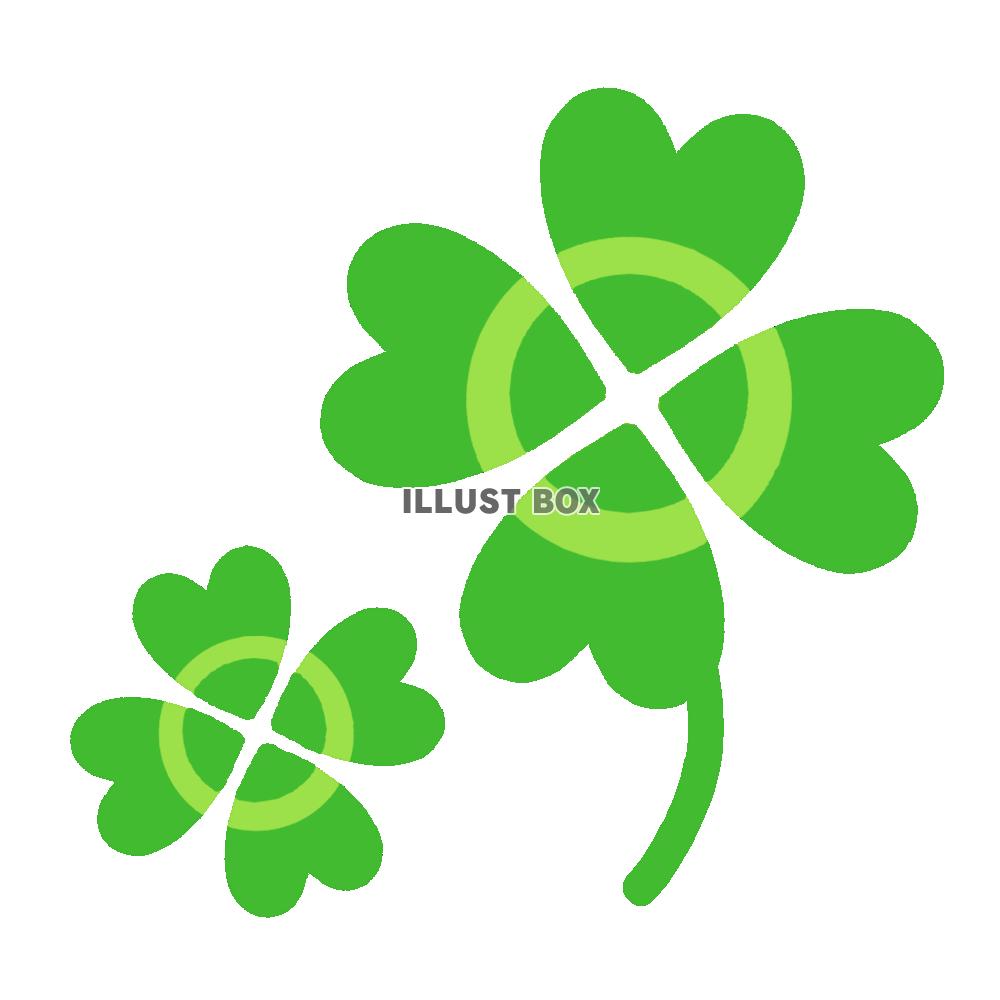 四つ葉のクローバー　透過png