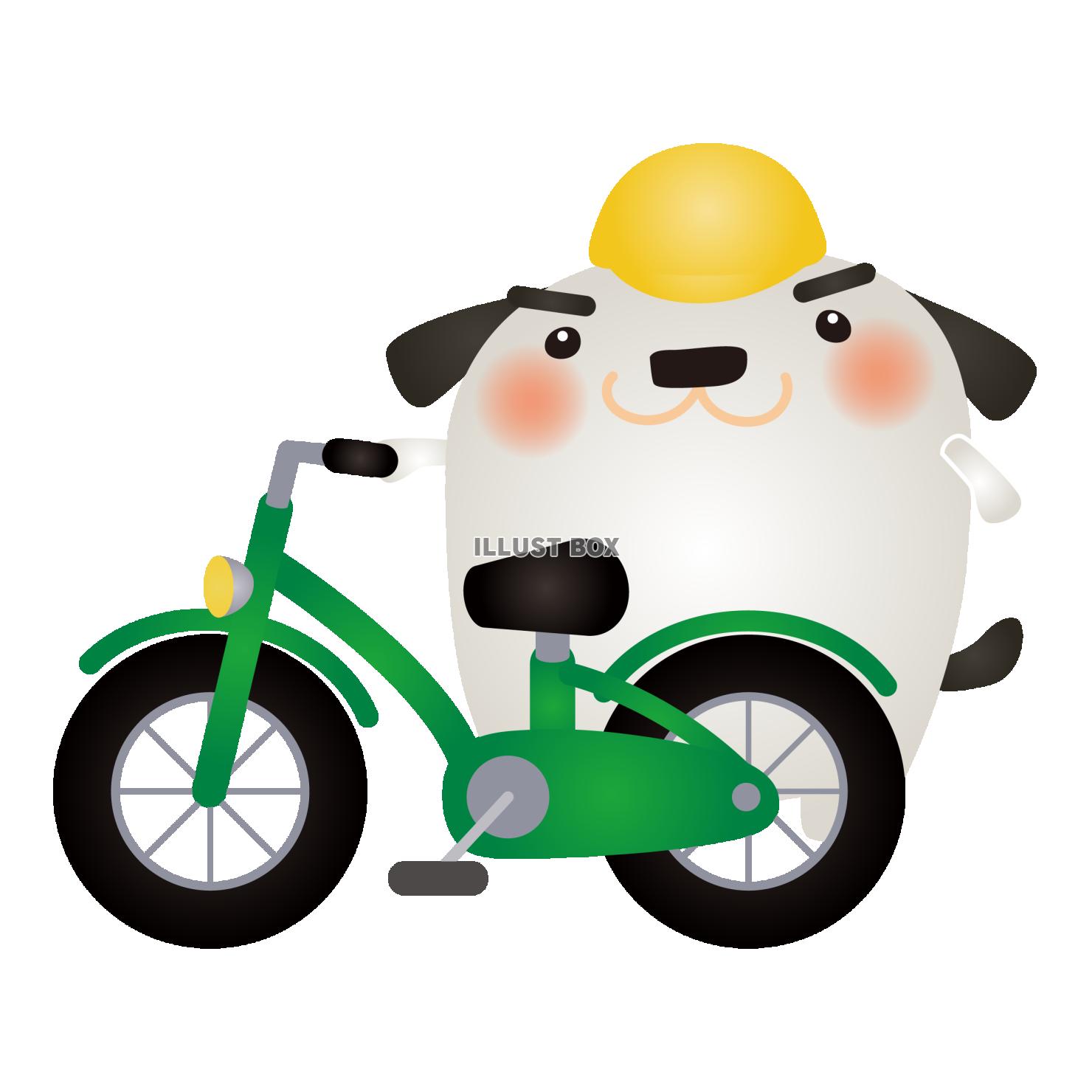 白犬自転車