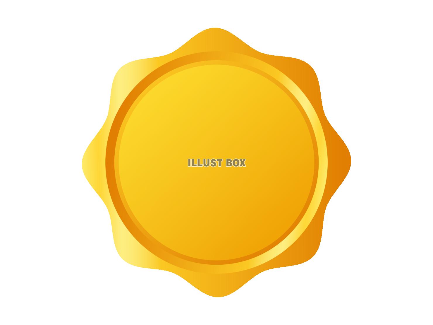 シンプルなメダルのイラスト