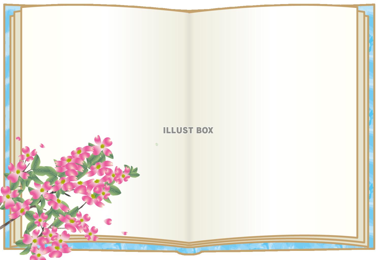 ハナミズキ濃桃色（透過PNG）ZIPのEPSはCS2版