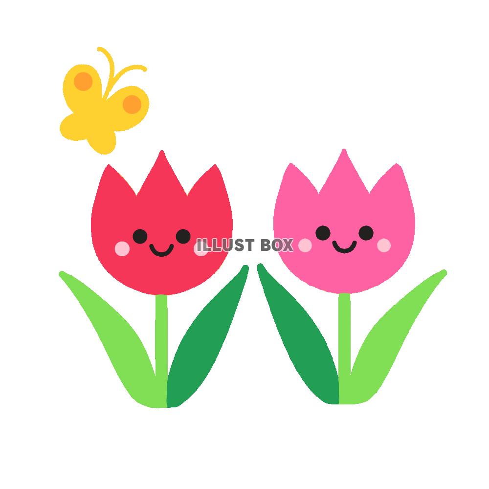 かわいいチューリップ　透過png