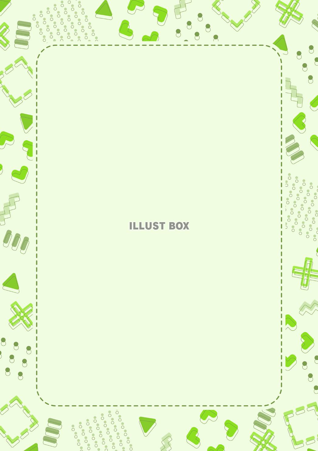 ランダムパターンのかわいいフレーム