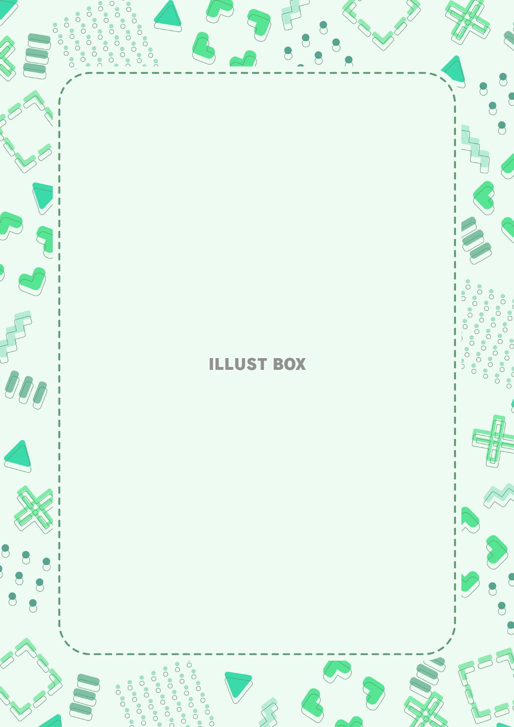 ランダムパターンのかわいいフレーム