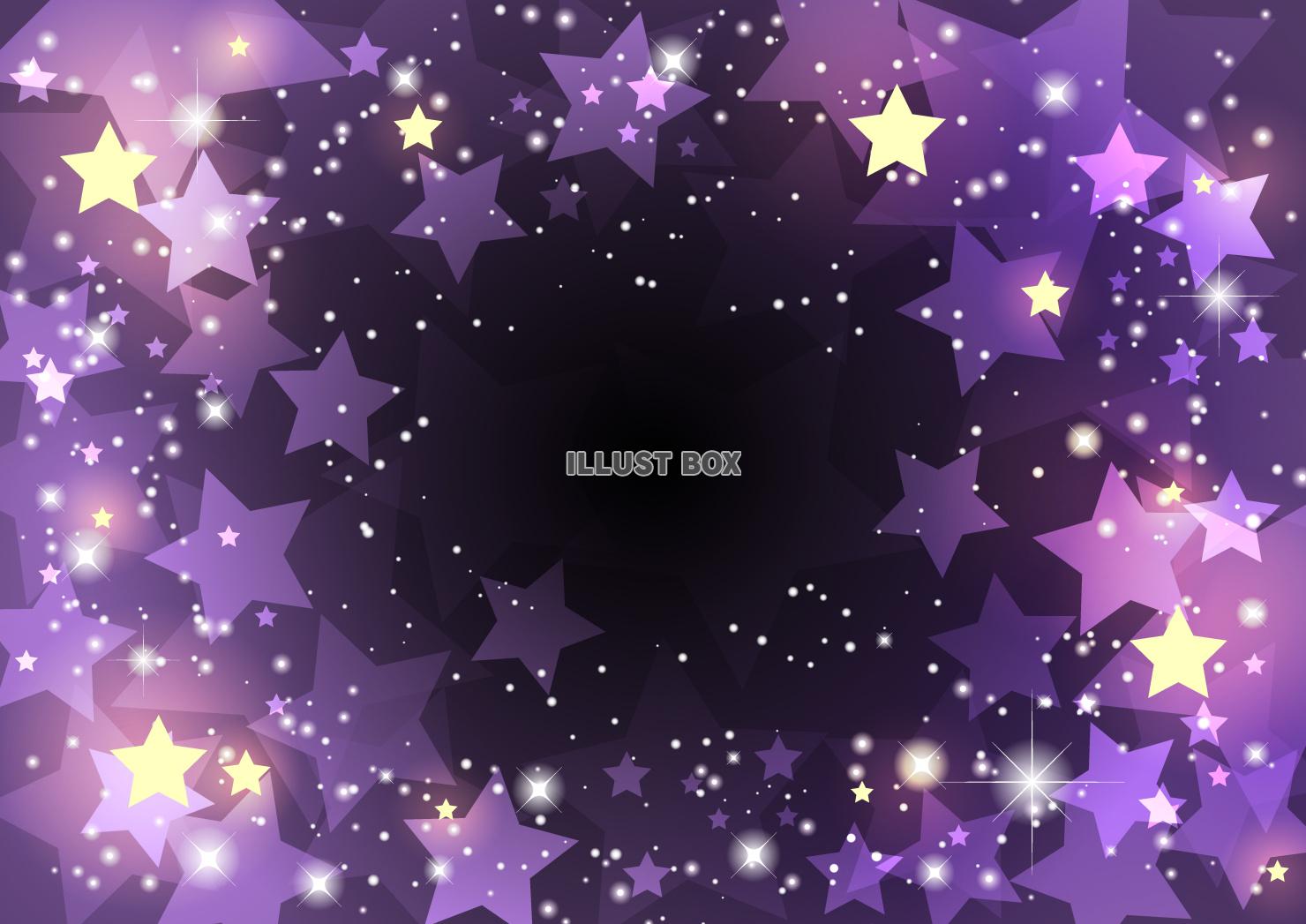 ポップな星背景、宇宙、闇、紫