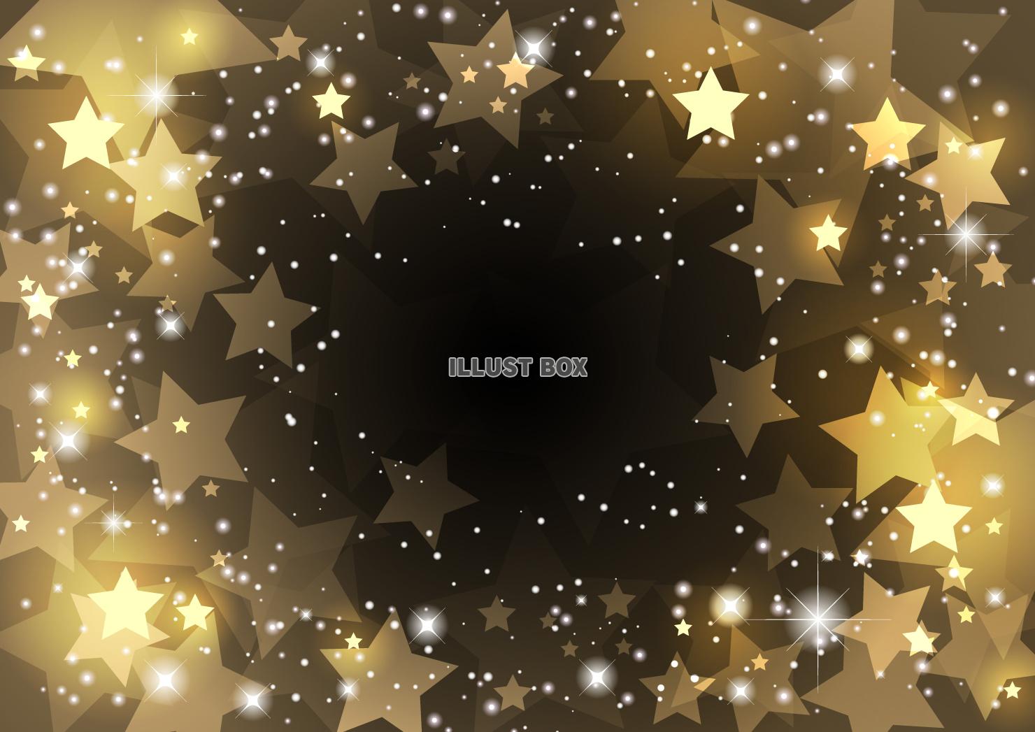 ポップな星背景、宇宙、闇、金色