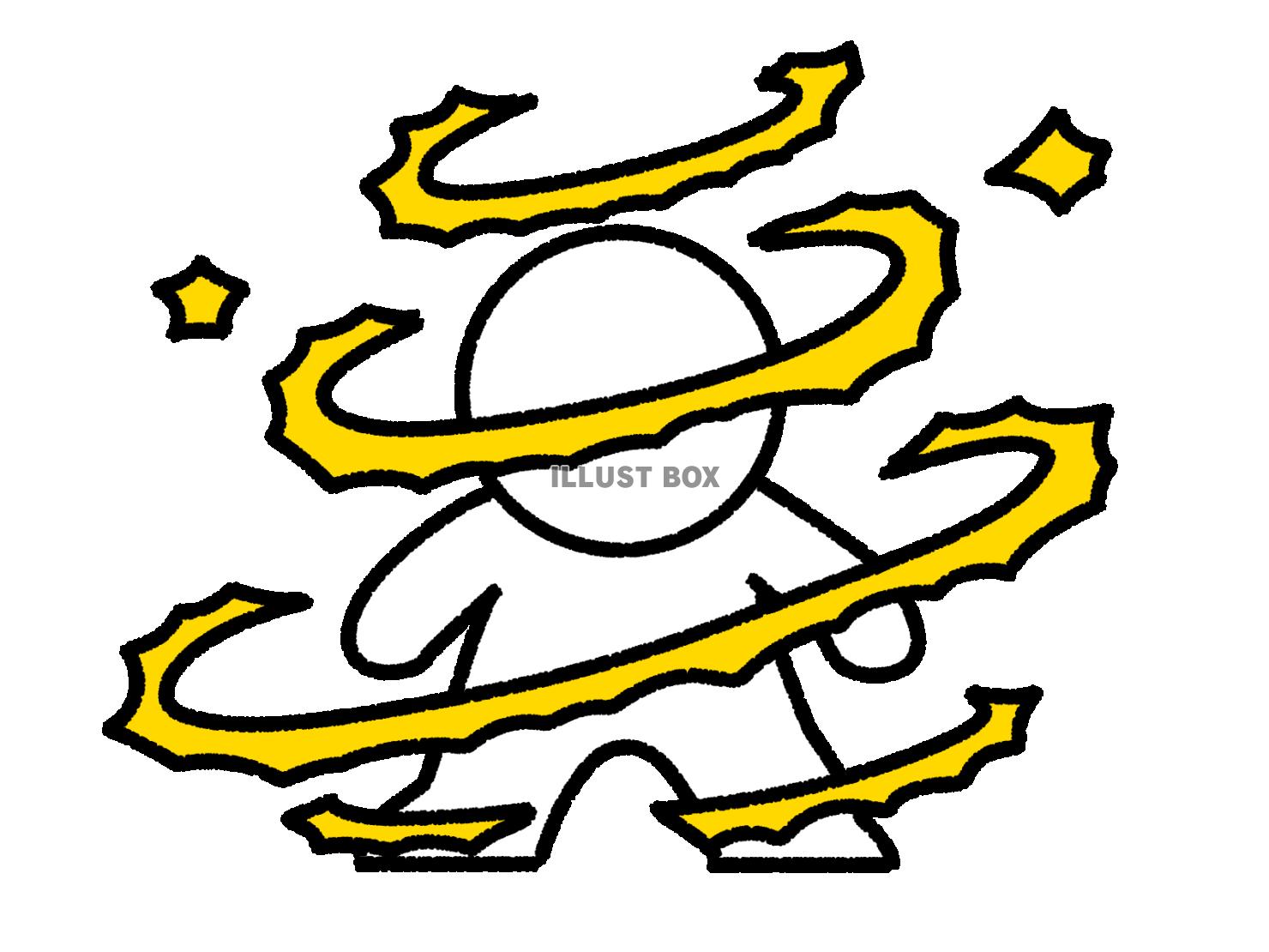 エネルギーを放出する棒人間