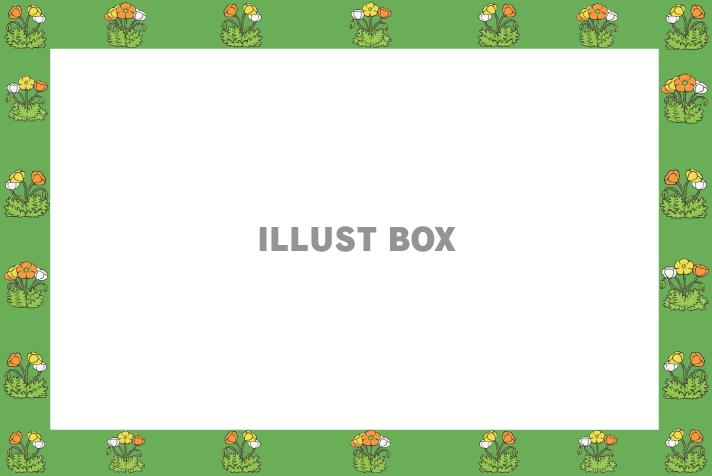 ポピーのフレーム(png)