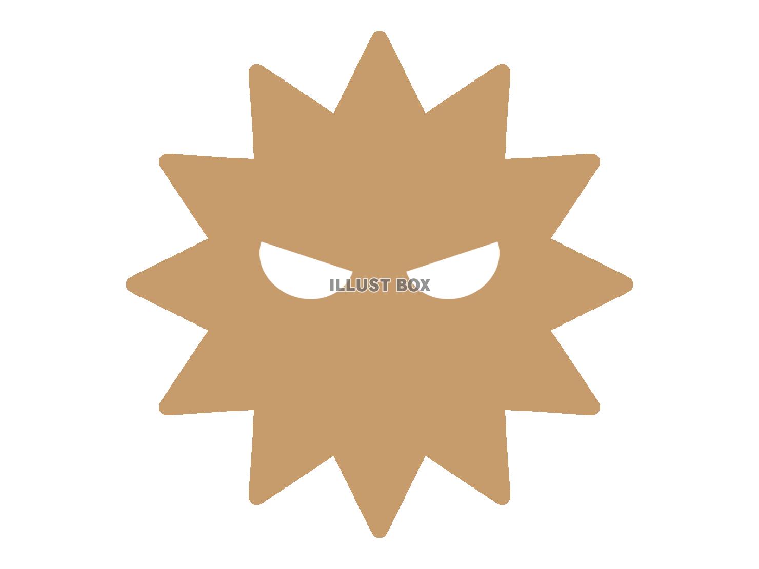 ウイルスのマーク（バイ菌のアイコン）