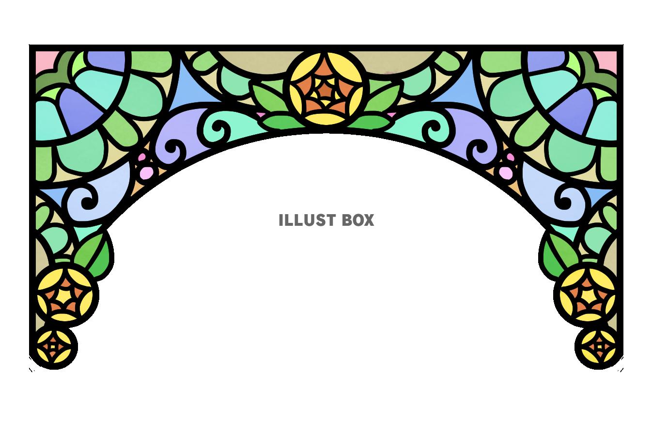 ステンド風フレーム・黄色いバラ