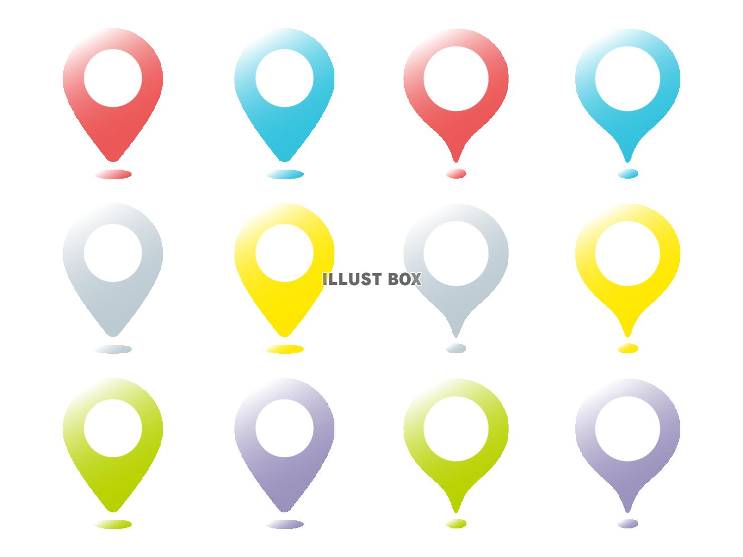 お洒落なグラデーションのマップピンセット