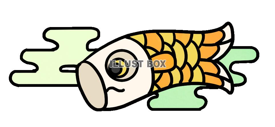 ステンドグラス風こいのぼり・黄色