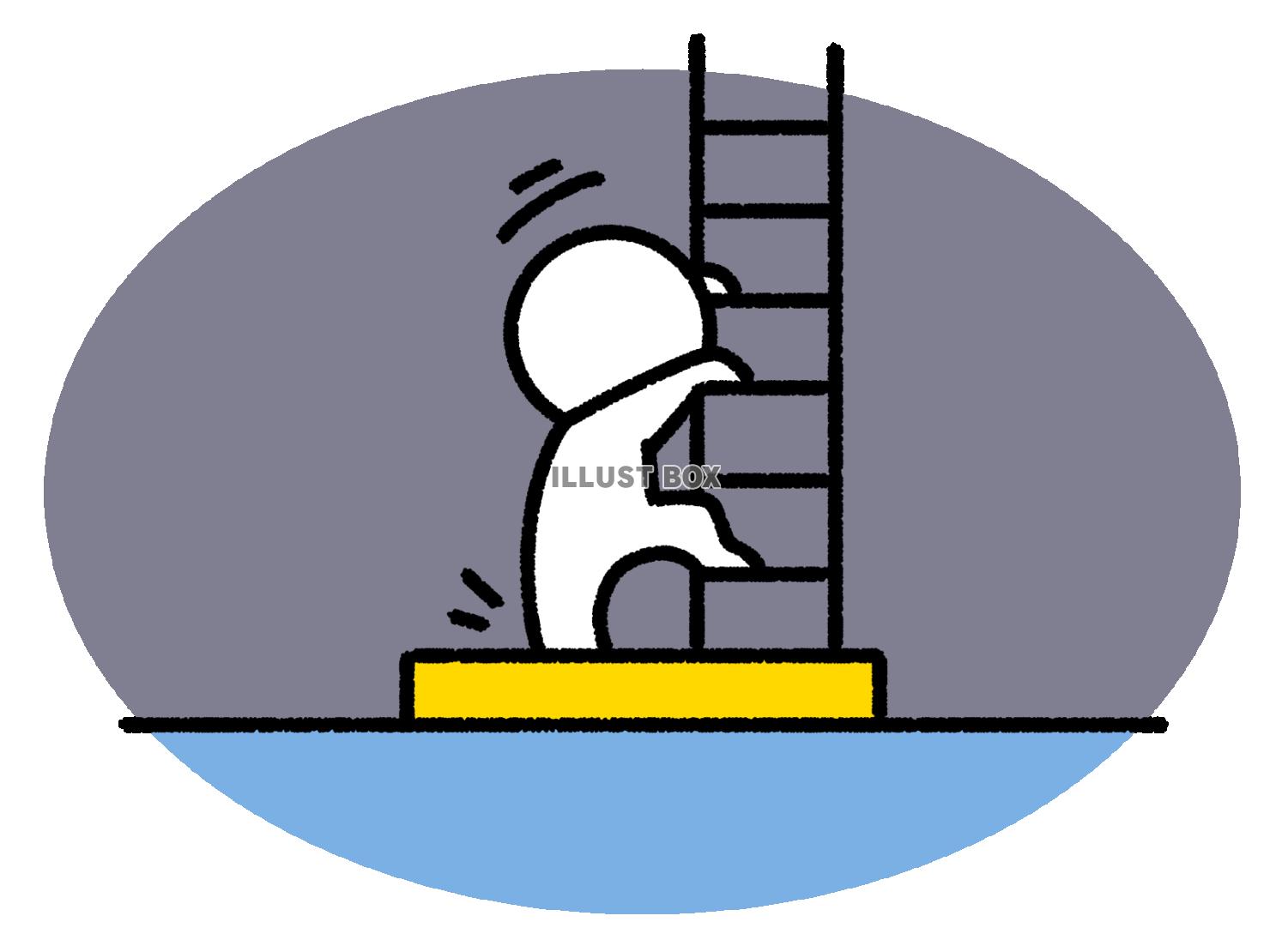 地下水路を探索する棒人間