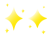 キラキラのイメージの星のイラストセット
