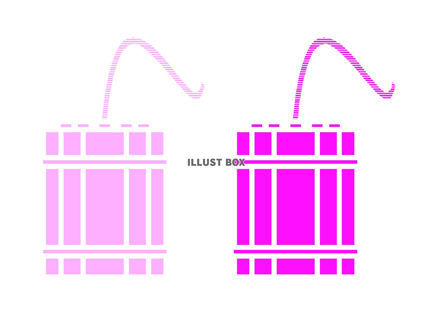 紫色のダイナマイトのアイテムのシルエット