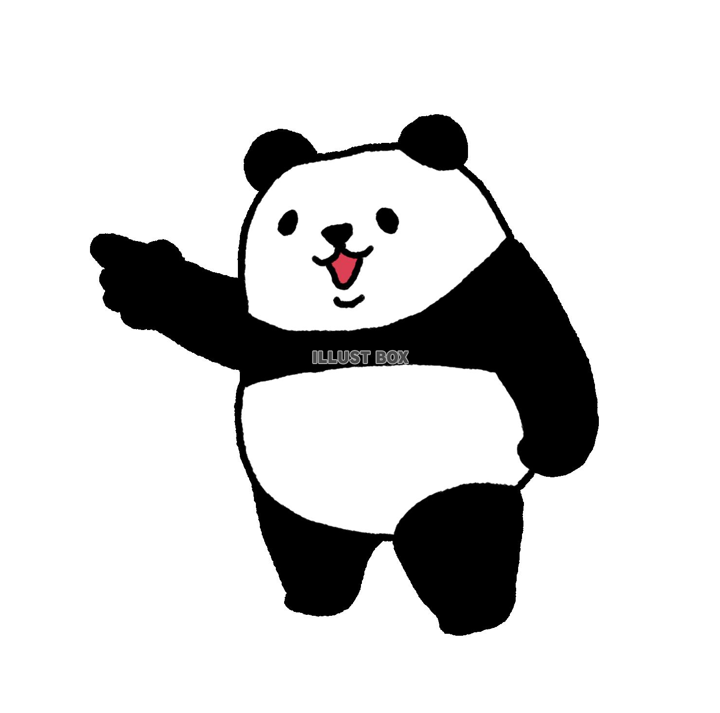 パンダシリーズ　あっちだよ