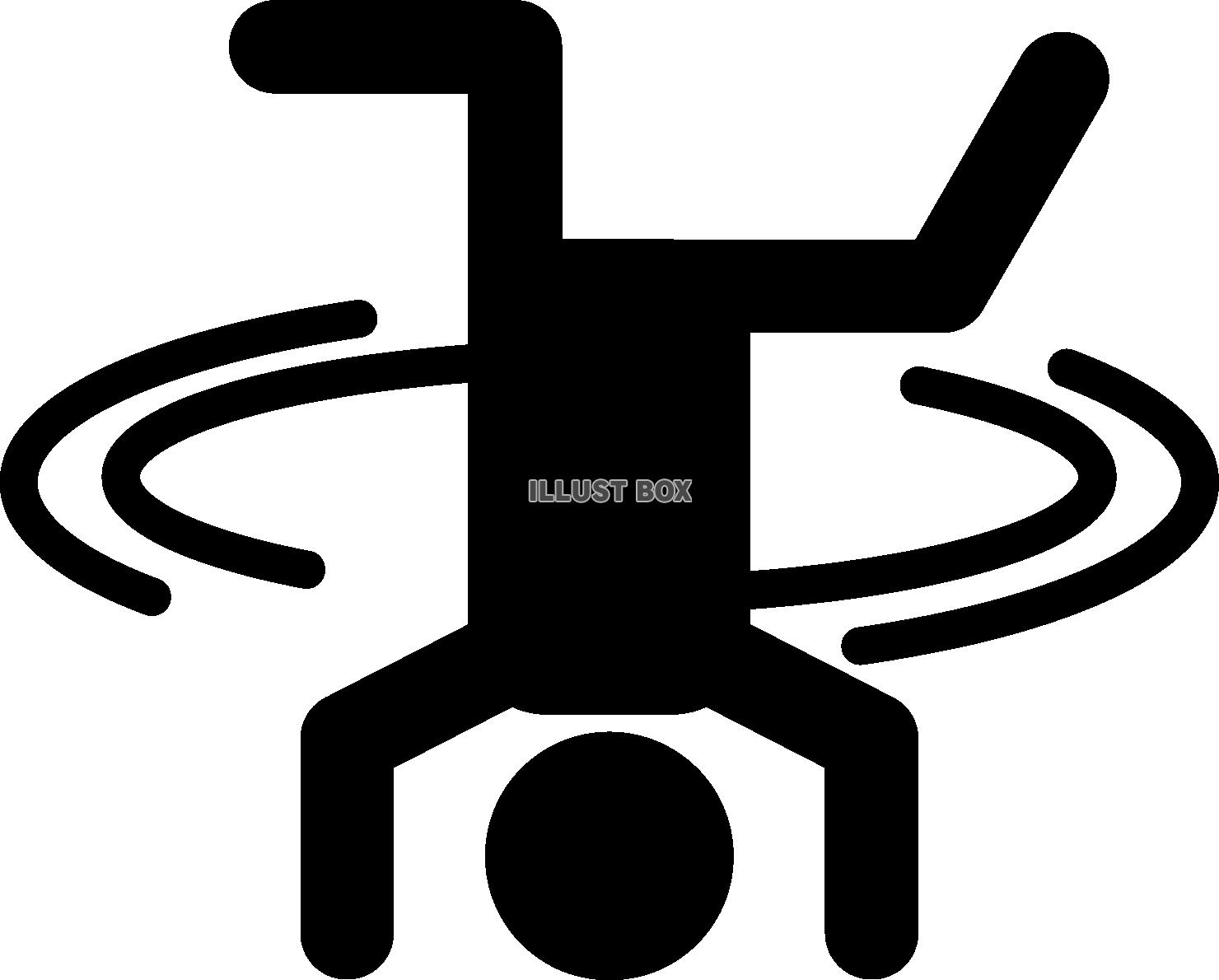 ブレイクダンスのヘッドスピンでクルクル