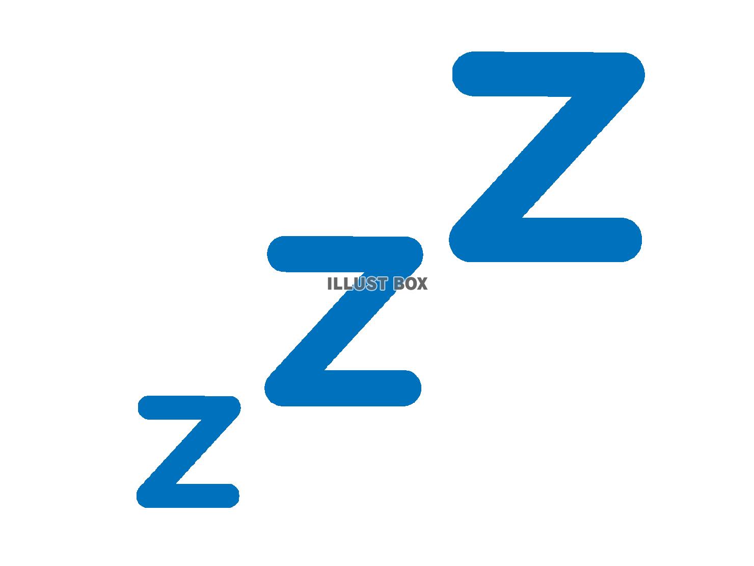 睡眠マーク（寝るのアイコン）