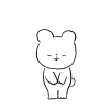 頭を下げるくま1