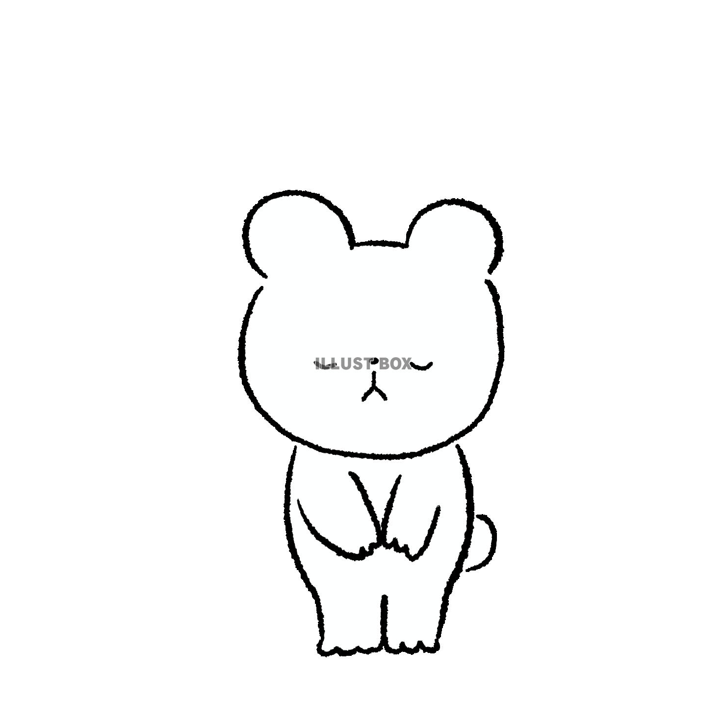頭を下げるくま2