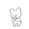 悲しむくま2