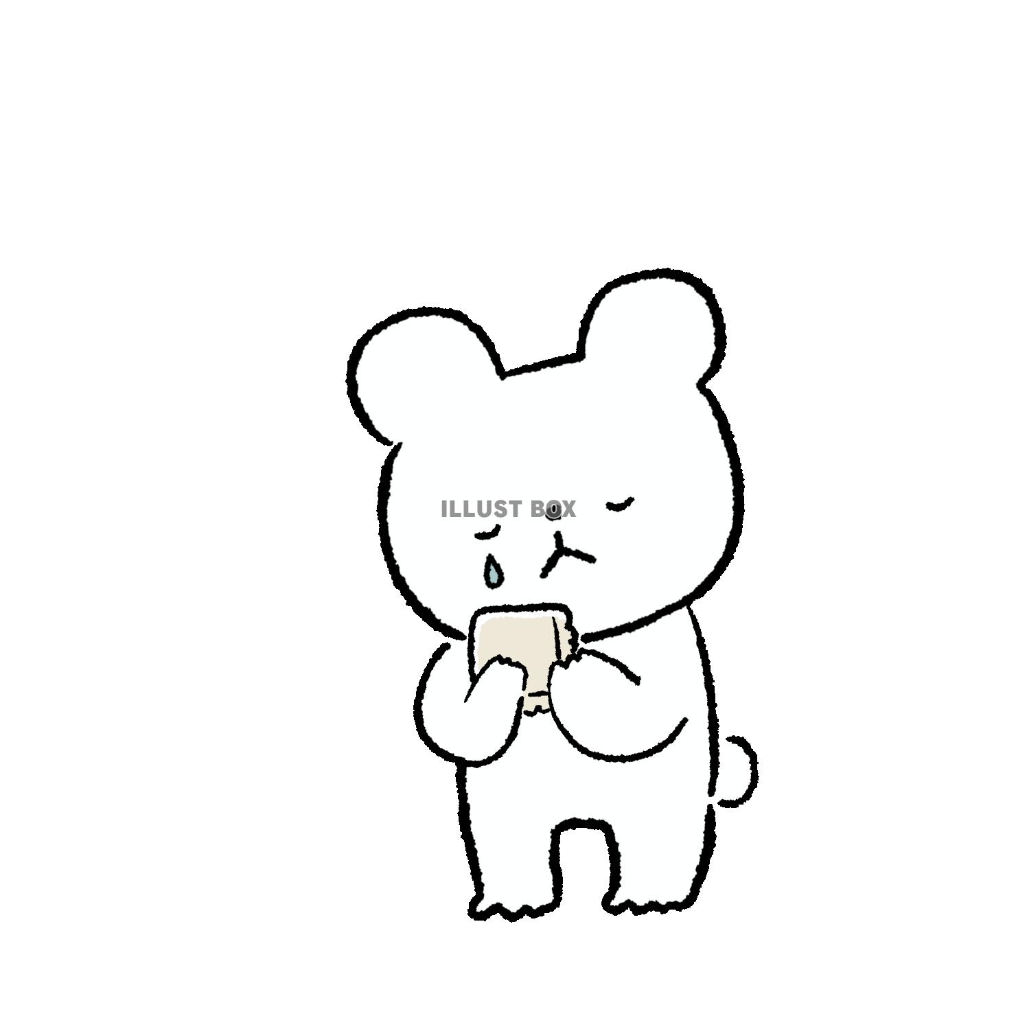 悲しむくま2