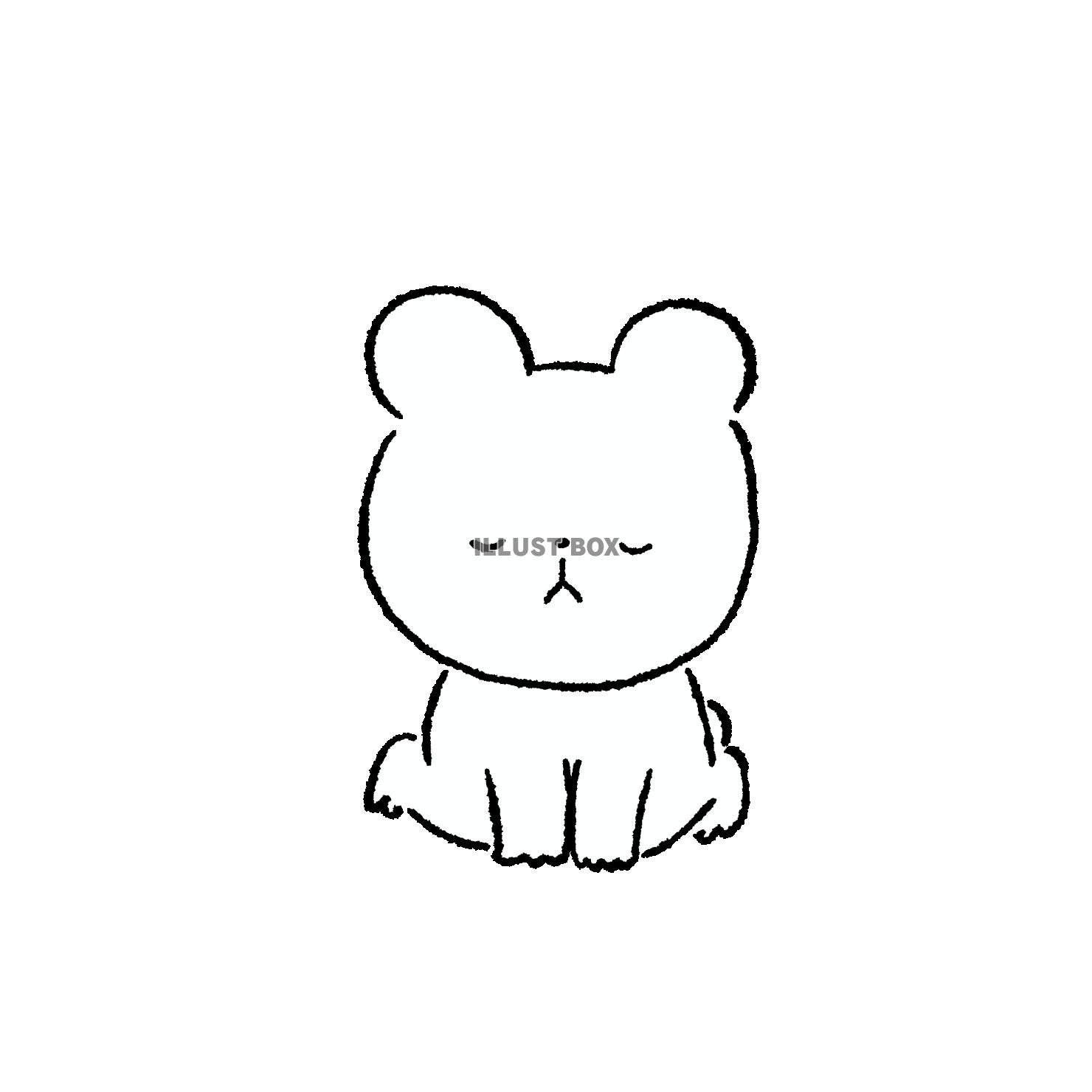 土下座するくま3