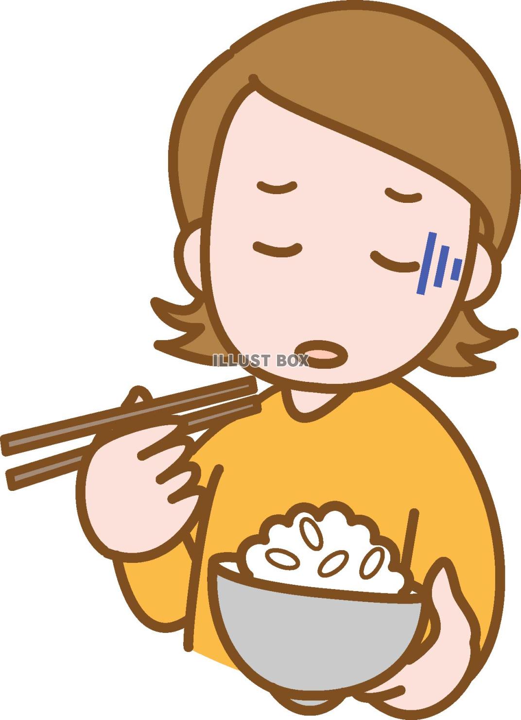 食欲不振の女性