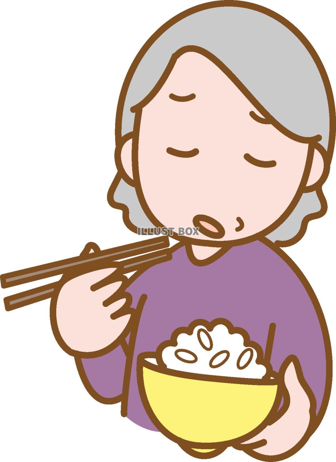 食欲不振の高齢女性