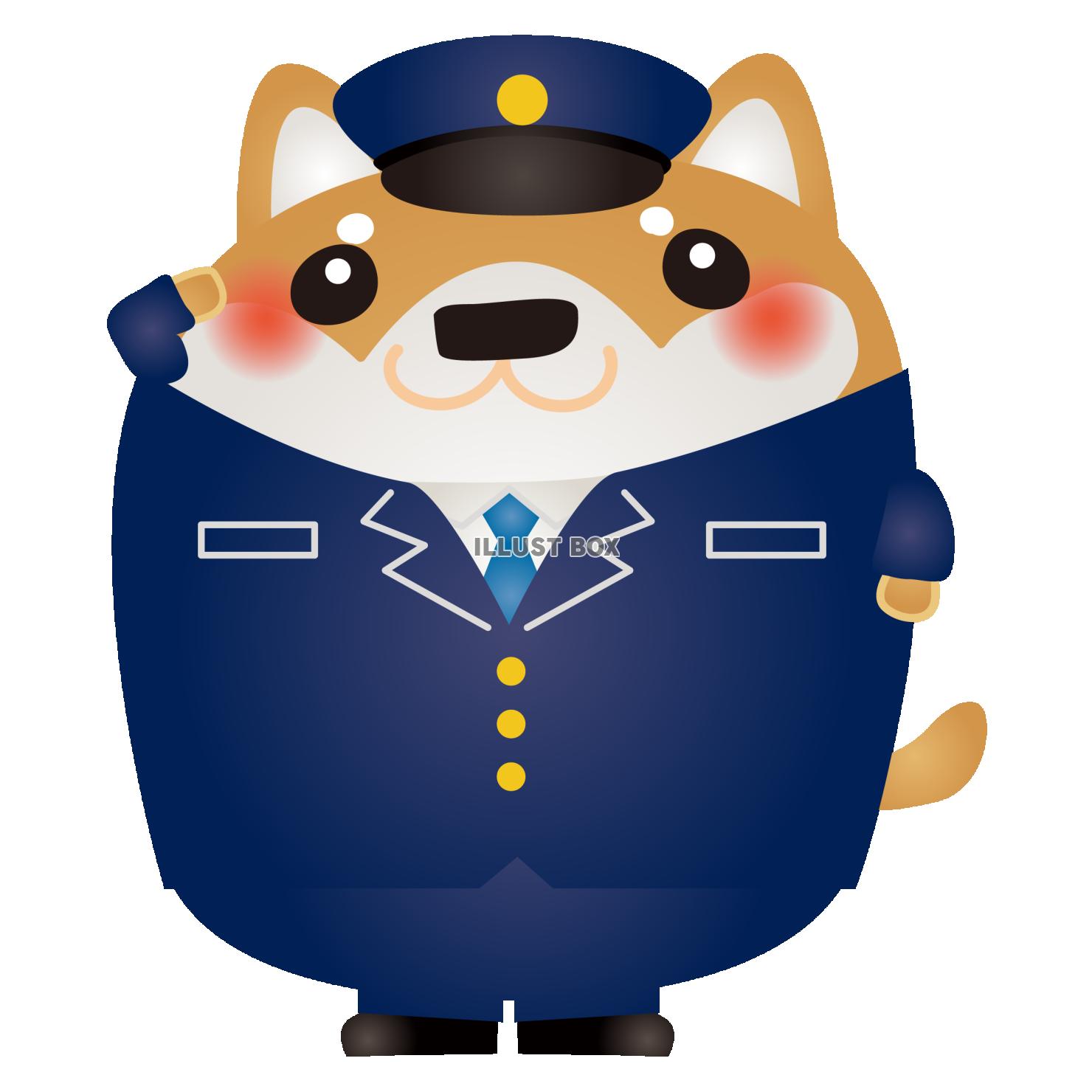 柴犬お巡りさん