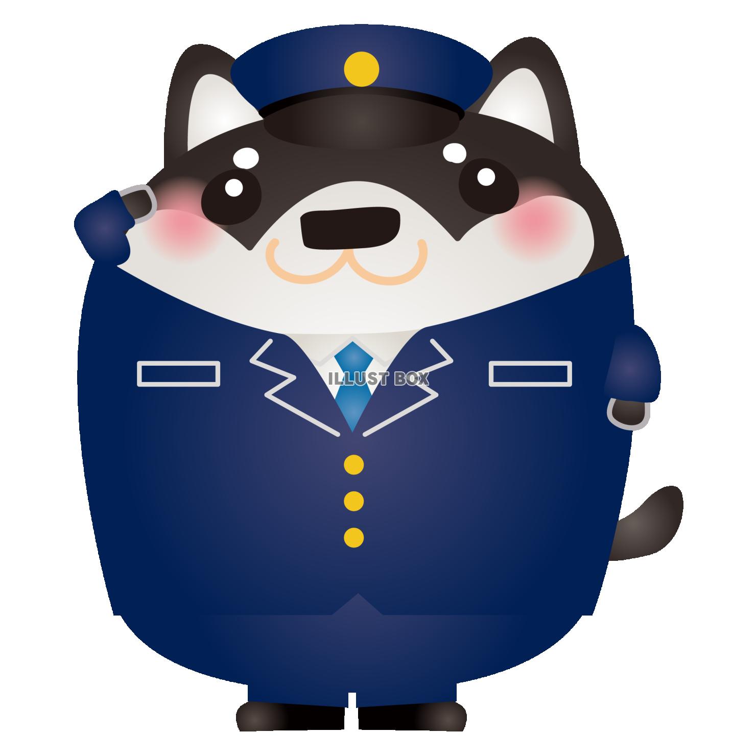黒柴お巡りさん