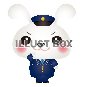 白うさぎお巡りさん