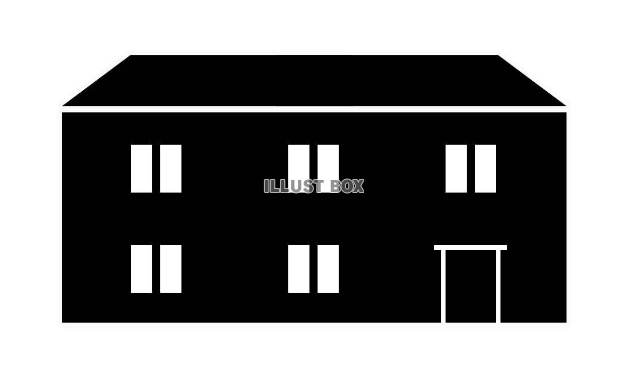 大きな建物シルエット（jpeg)