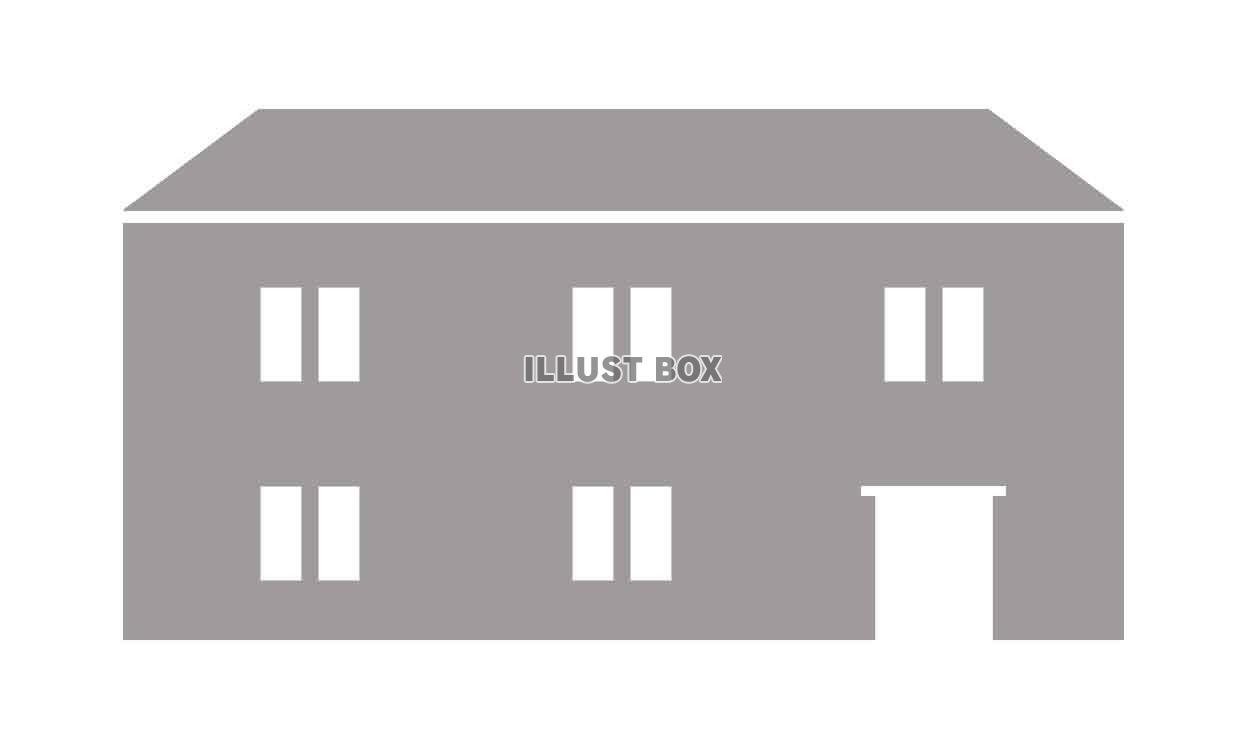 大きな建物シルエット（jpeg)