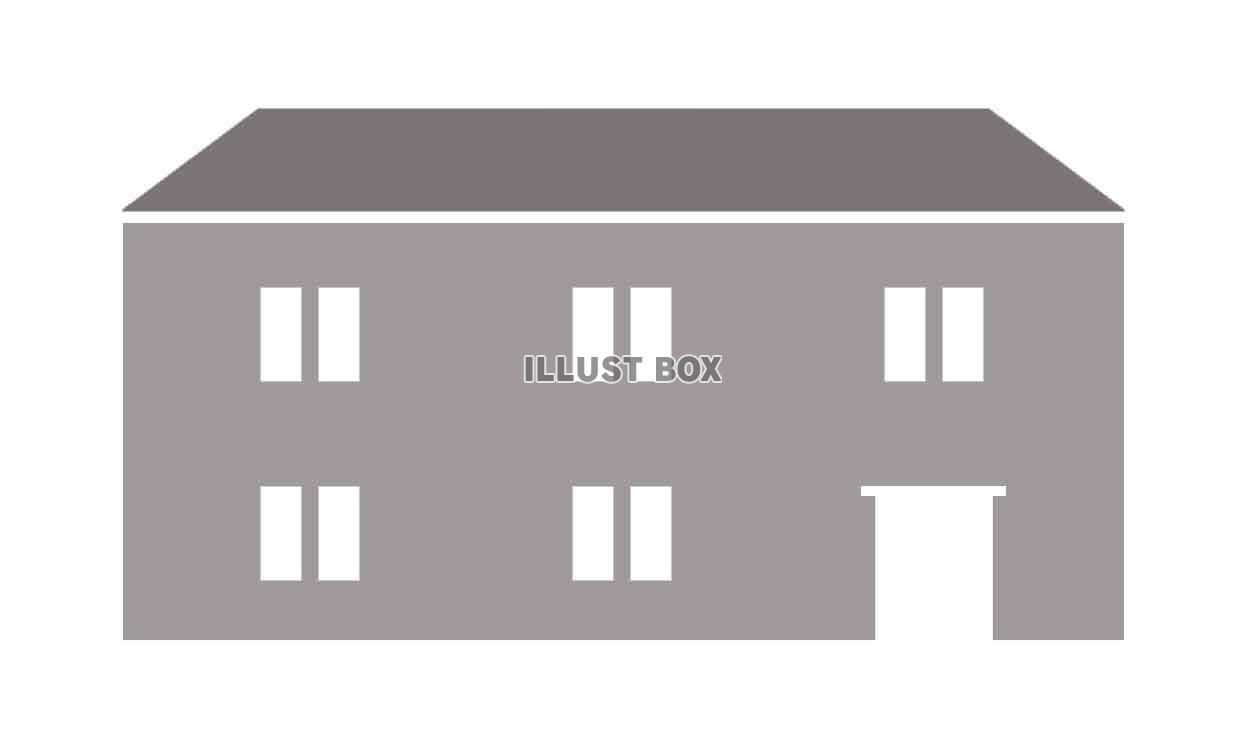 大きな建物シルエット（jpeg)