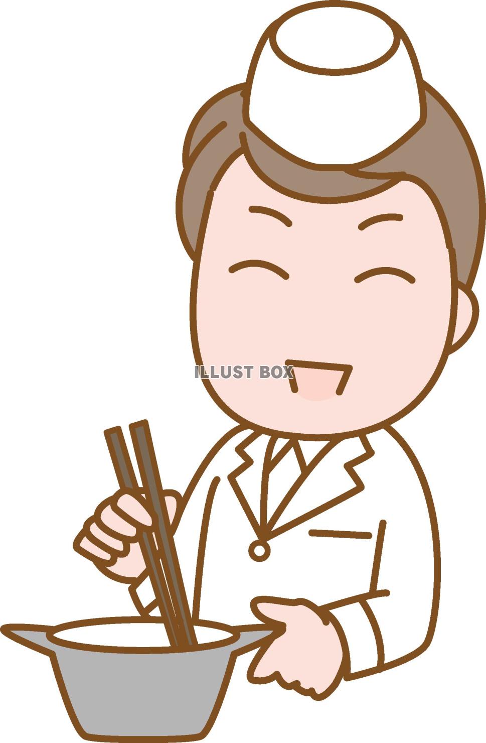 料理人の男性