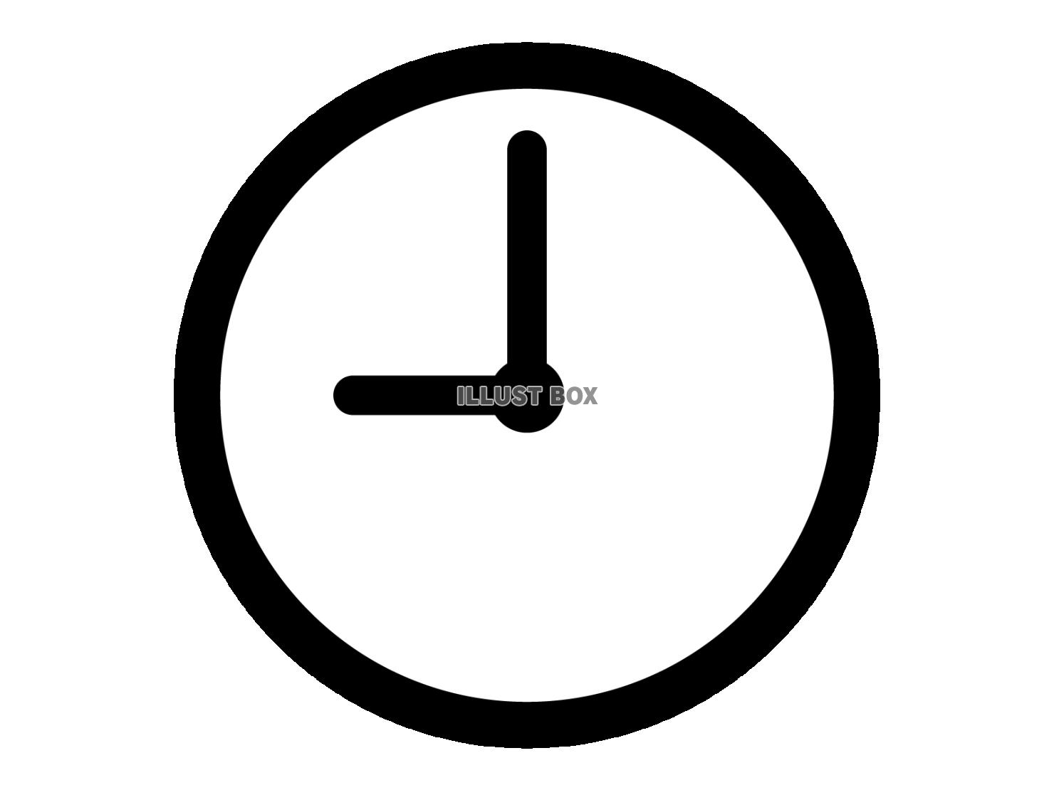 時計のアイコン（時間・タイムのマーク）